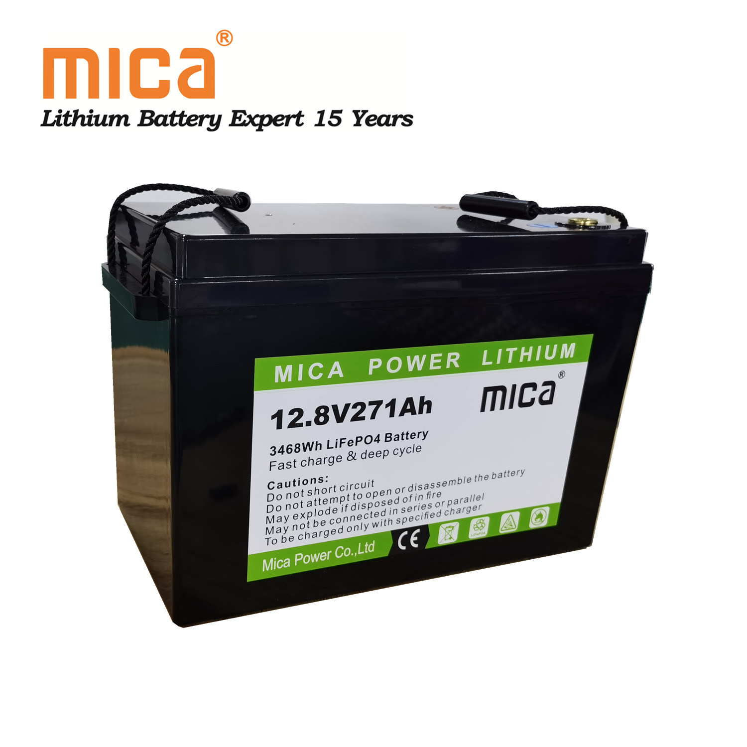 High Quality 12V 12.8V 25.6V 100ah 200ah 271ah 280ah Un38.3 CE UL LiFePO4 Battery Pack Lithium Ion Battery for RV PV Backup Golf Cart Marine Boat