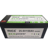 Factory Price Mica 24V/25.6V 150ah LiFePO4 Lithium Iron Phosphate Lithium Ion Battery Pack with Over 15 Years History