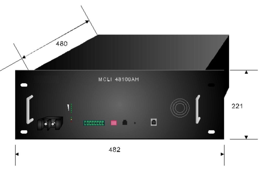 Mica Lithium Ion Phosphate Energy Storage 48V 100ah 200ah Rack Mount Battery with Built in BMS