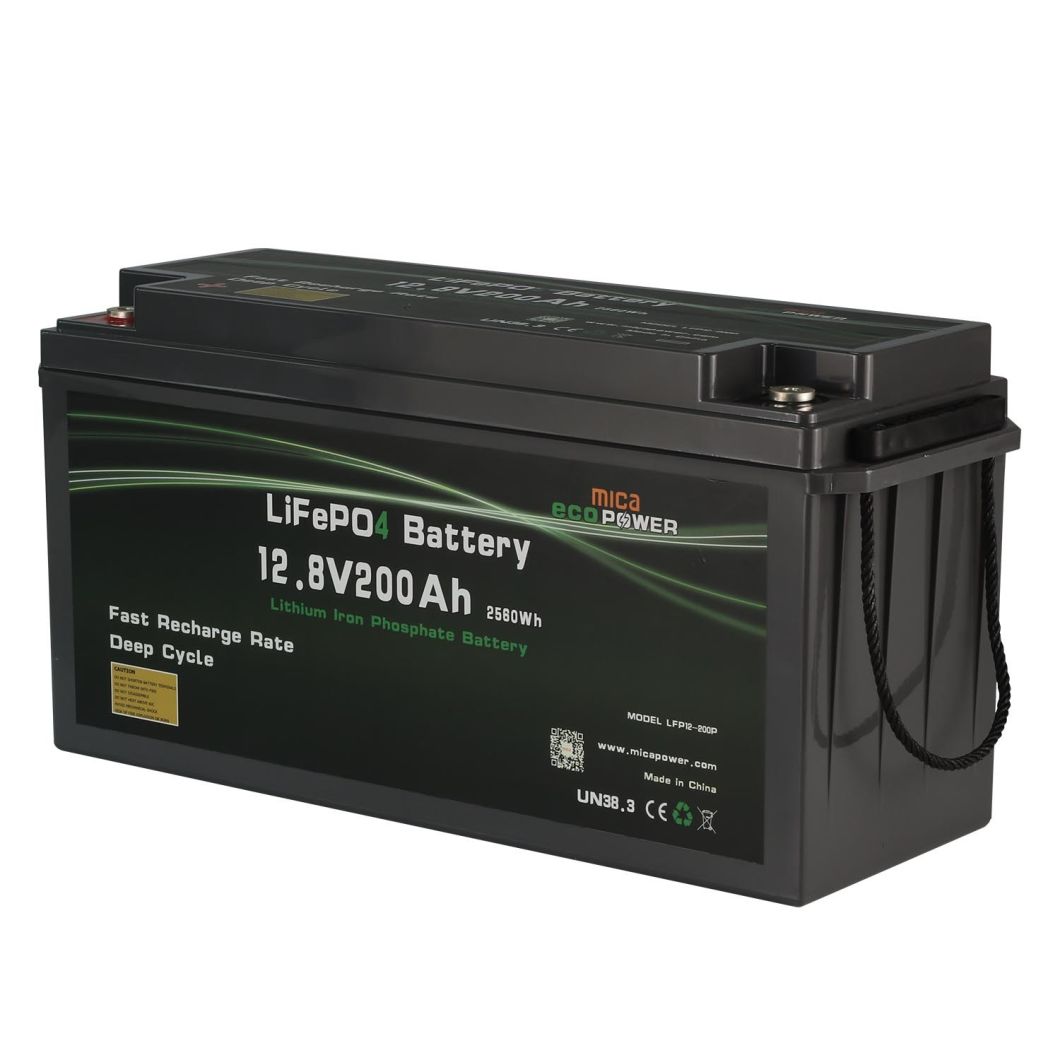Factory 12V 200ah Lead Acid Replacing Lithium Battery LiFePO4 for Solar Energy Storage System Backup Golf Cart RV PV Marine CE Un MSDS UL Deep Cycle
