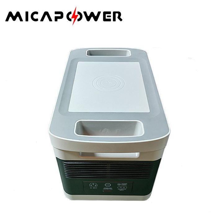 Mica 1000W 1024kwh Generator Portable Power Station Lithium Battery Bank LiFePO4 Lithium Cell Camping Solar USB Type-C Dcac Generator Echargeable Power Station