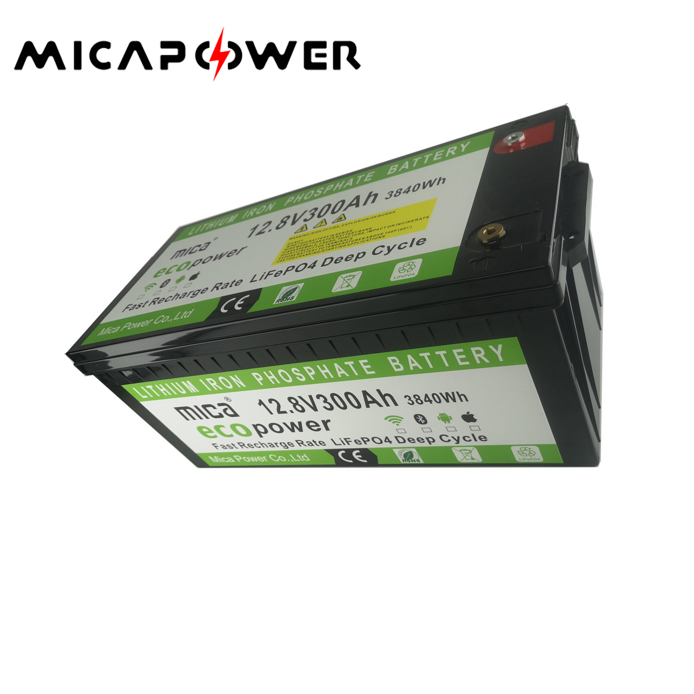 Factory Direct Deep Cycle Rechargeable Solar Storage LiFePO4 Battery 12V 100ah 200ah 300ah 400ah for Storage, RV, Boat, Marine UPS