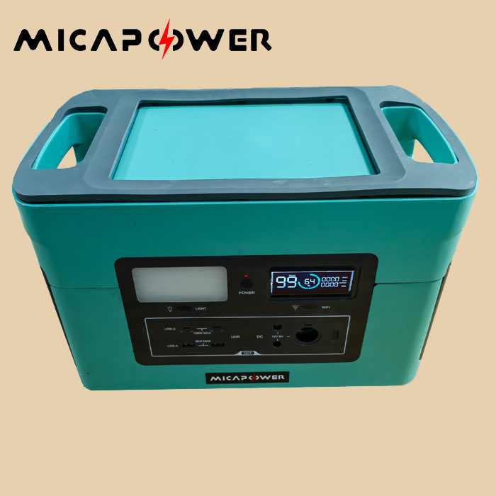 Solar Generator 1000W off-Grid Solar Power Station 230V with LiFePO4 Battery for Power Supply