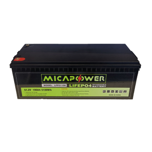 10 Years Mica Rechargeable Lithium Batteries 51.2V 100ah Golf Cart Battery 48V LiFePO4 Solar Energy System Storage Battery