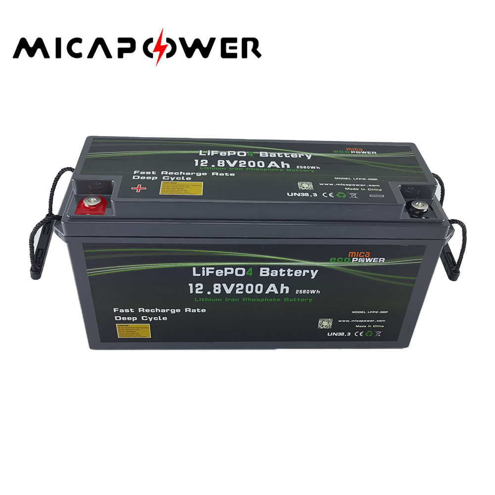 OEM/ODM Lithium Battery 12V 12.8V 200ah CE Approved Un38.3 LiFePO4 Battery Pack with Customized Service