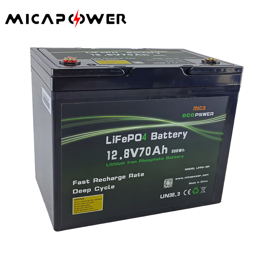 12.8V 12V Series Customized 70ah Li-ion/LiFePO4 Battery Pack with BMS for Golf Cart
