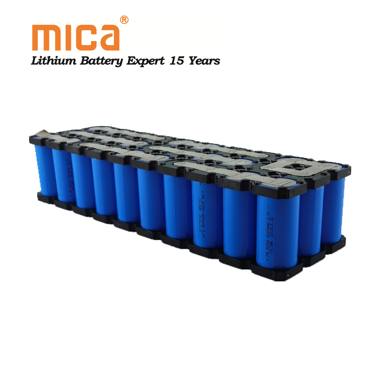 Customized Rechargeable Cylinder/Cylindrical 32700 15s2p 48V 36V 24V 12V 12ah 24ah Lithium Ion/Li-ion/Li Battery Pack with/Without Connectors Wires