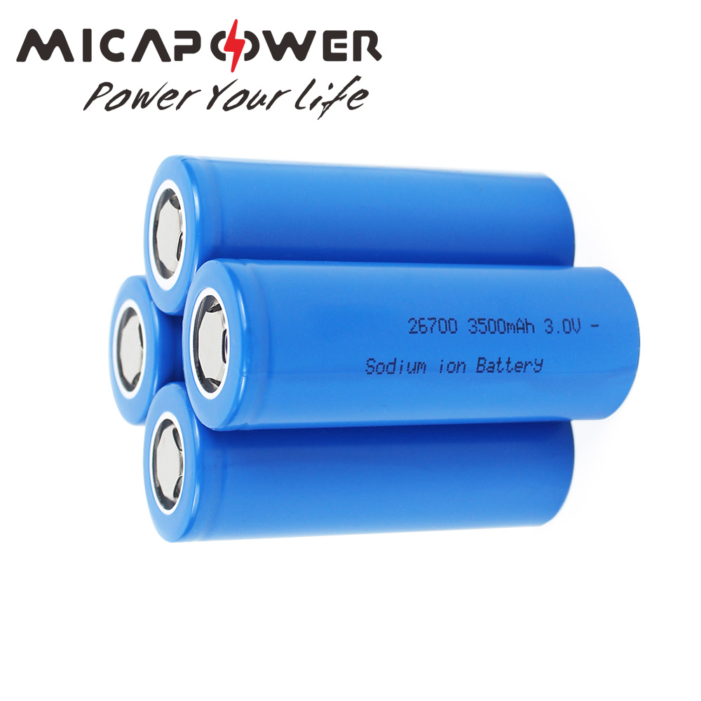 Grade a 18650 26700 3500mAh Sodium-Ion Battery 3.1V Rechargeable Battery High Power 3000 Cycles for Electric Scooters