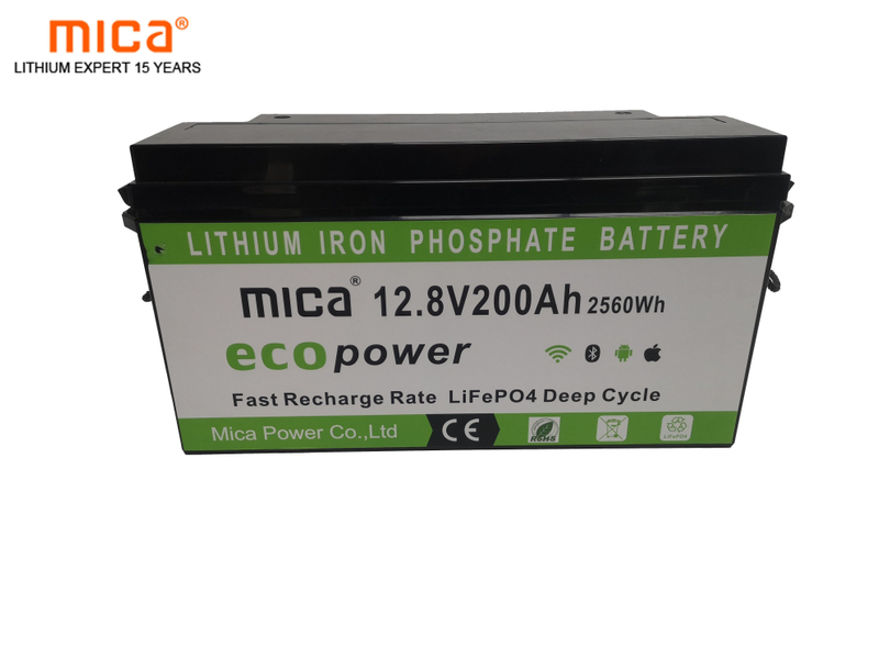 Factory Price LiFePO4 Battery 12/12.8V 200ah Lithium Iron Phosphate Battery Pack with Battery Management System for Solar Power System
