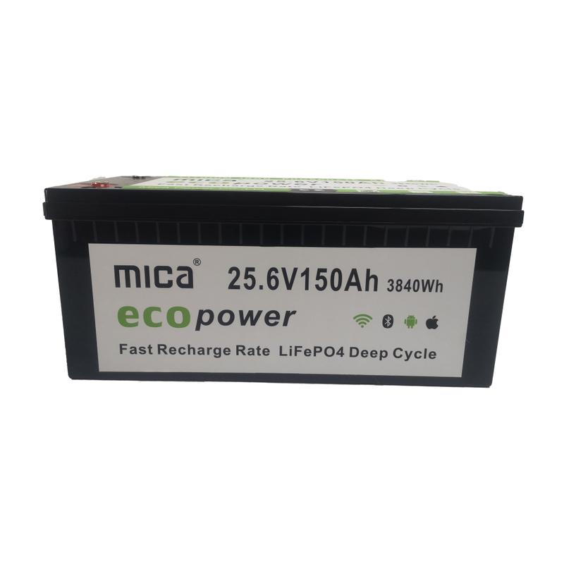 Top10 Factory Mica 24V/25.6V 150ah LiFePO4 Lithium Iron Phosphate Lithium Ion Battery Pack with Over 10 Years History