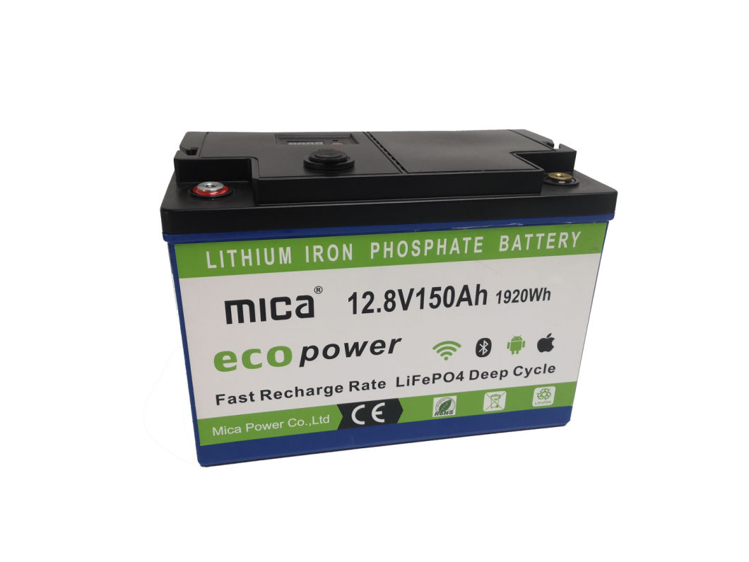 Mica Rechargeable Factory Price 12V/12.8V 150ah LFP LiFePO4 Lithium Iron Phosphate Battery Pack Lithium Battery for Solar Energy System