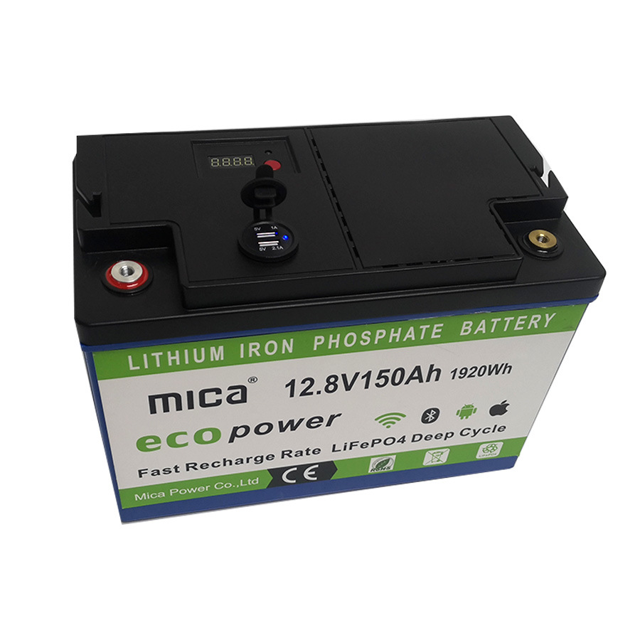 12V 150ah LiFePO4 Battery Pack Lithium Battery Rechargeable Deep Cycle with BMS for Solar Energy Storage System Solar Street Light UPS PV