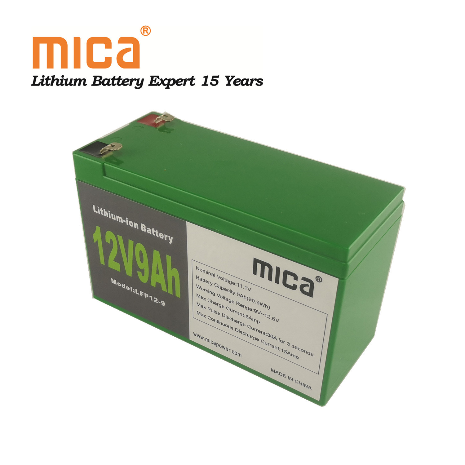 LiFePO4 BMS Battery 12V 7ah 9ah to Replace VRLA AGM SLA Battery 18650 Lithium Iron Battery for Electric Toys