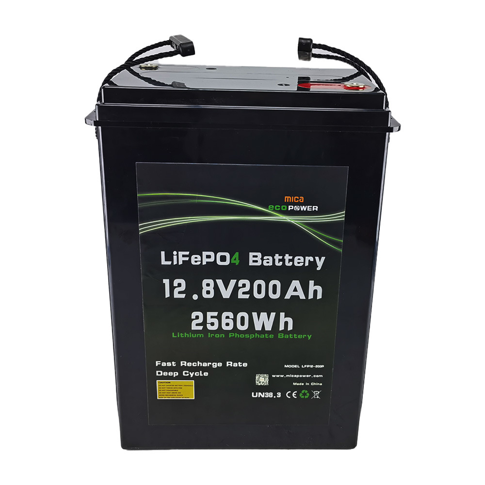 Factory OEM 12.8V 200ah 2560wh 20kg Lithium Iron Phosphate Battery with CE /Un38.3/ IEC62133 / MSDS for Solar Energy Batterie De Solar