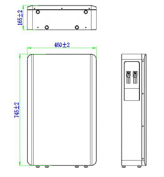 ISO9001 Approved Ultra Thin Power Wall LiFePO4 Lithium Wall-Mounted Battery for Home Solar Energy System 5kwh Backup 48V 100ah