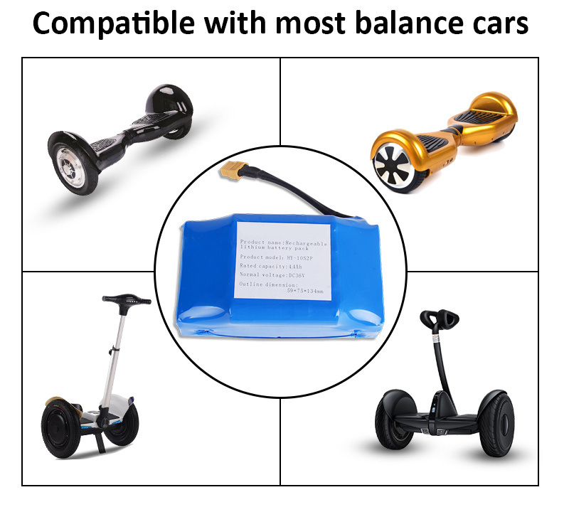 OEM/ODM Available Mica E-Bike 36V 4.4ah 158W 18650 Lithium Ion Battery Pack for Electric Bike Bicycle Balance Scooter