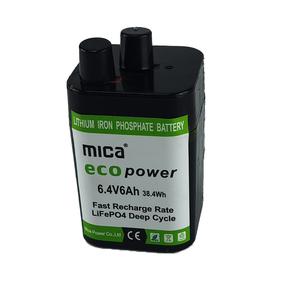Replacement Alkaline Lead Acid 4r25 6 Volt 6.4V6ah LiFePO4 Battery for Lantern/Hunting/Fishing/Camping/Emergency Lighting/Traffic Lighting