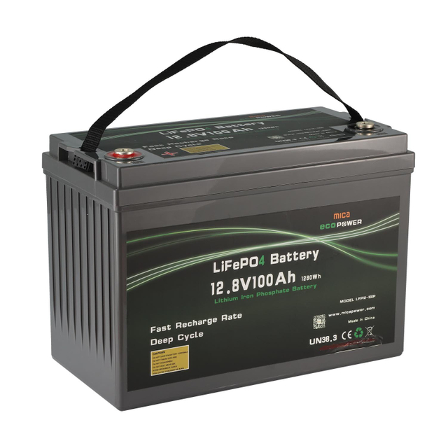 12V100ah Deep Cycle 1280wh LFP Battery for RV/ Yacht/Boat/Solar Wind Energy Storage System