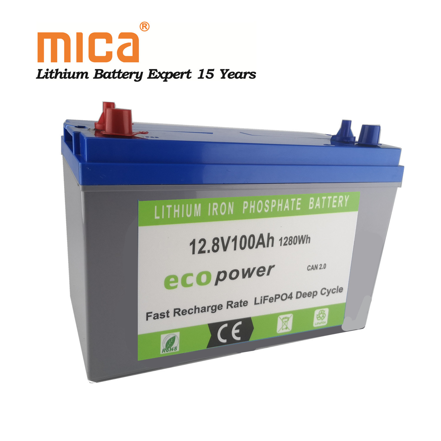 5000 Cycles 5 Years Warranty 12V 100ah Lithium Iron Phosphate LiFePO4 Battery Pack