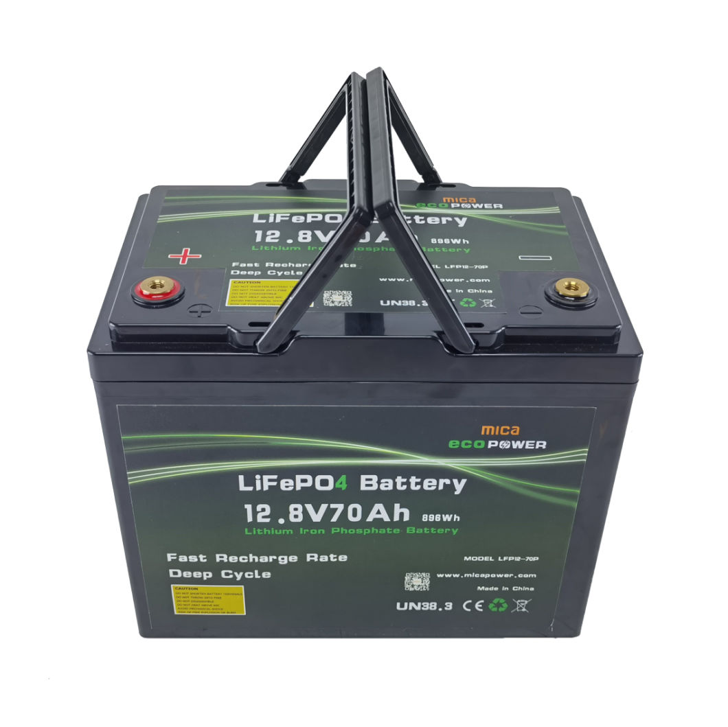 CE/Un38.3 12.8V 70ah Agv Scooter Lithium LiFePO4 Battery 12V 70ah Solar Storage Battery Pack