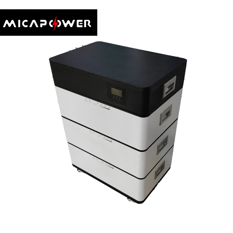 Mica Stackable Modular Deep Cycle 48V Lithium Ion Battery LiFePO4 200ah 10kw 20kw 300kw Battery Pack for Solar Home Power System 48V LiFePO4 Battery