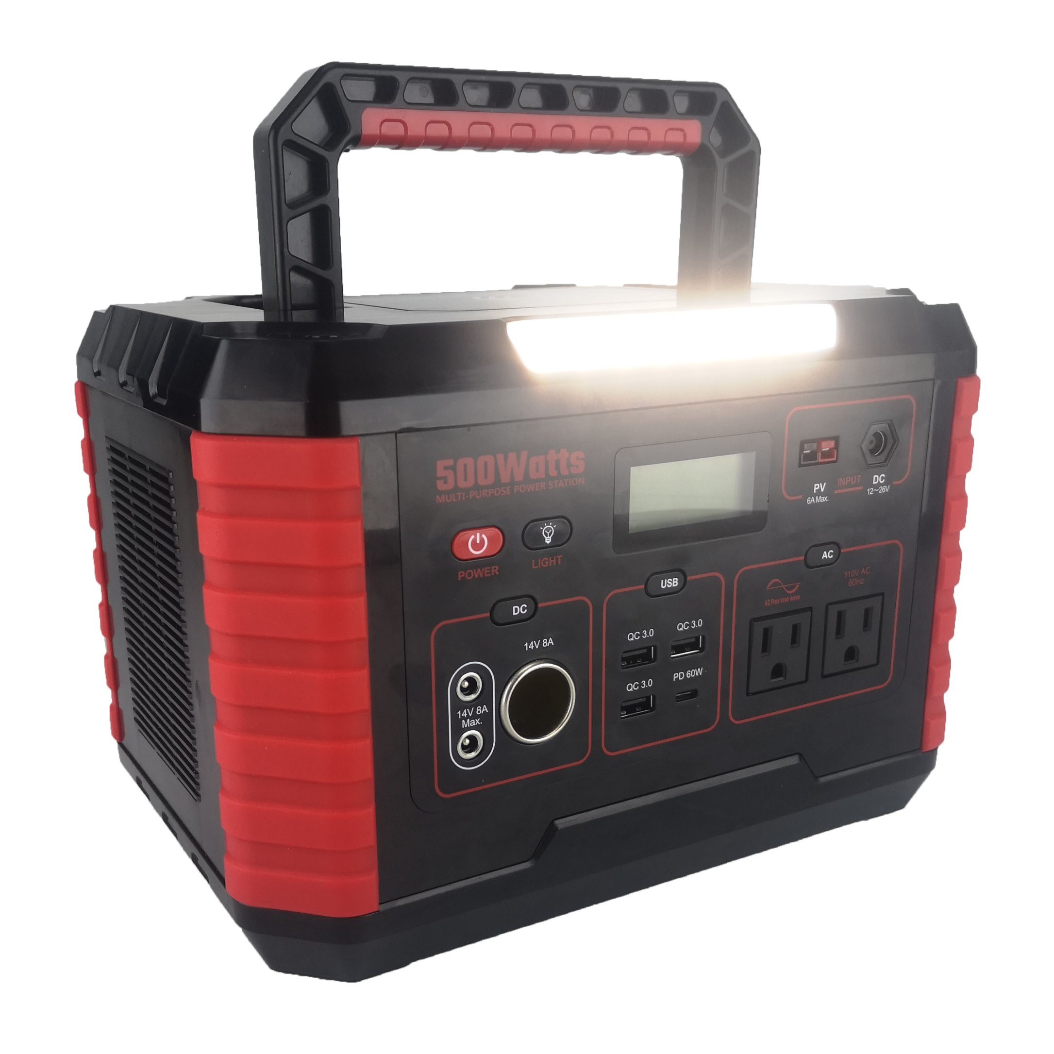 330W Rechargeable Lithium Battery Generator Power Bank USB 300W/500W/1000W Car Rechargeable Solar Portable Power Station for Home/ Outdoor/ Camping/Emergency CE