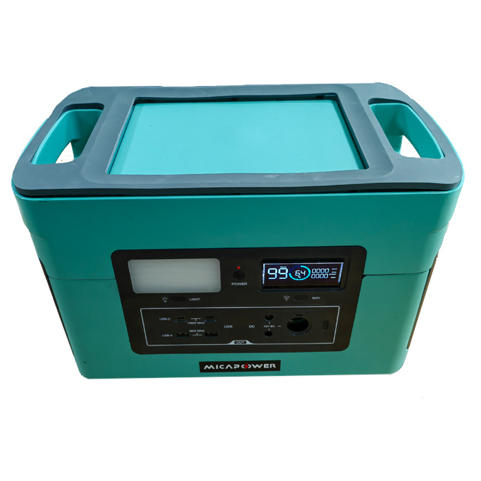 Mica 1000W USB Type-C DC AC 1000W Solar Generator Echargeable Portable Power Station for Camping with CE