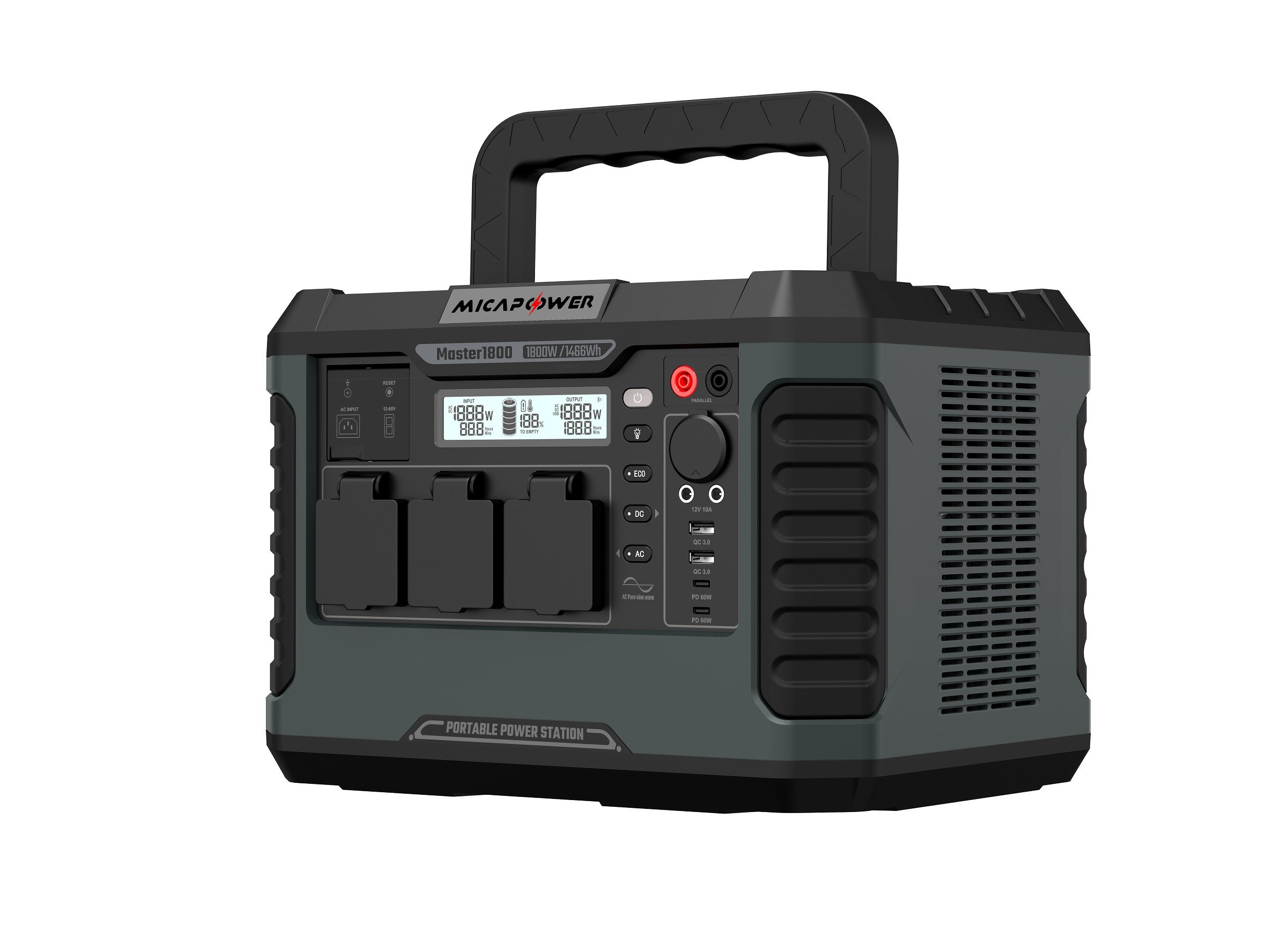 Energy Storage/Solar Generator with AC, DC, USB Charging Portable Power Station for Home Camping Outdoor Life and Emergency Situations