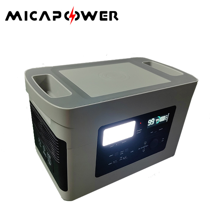 Mica 1kw Generator Portable Power Station LiFePO4 Lithium Cell Camping Solar Generator Echargeable Power Station USB Type-C DC AC 1024kwh Lithium Battery Bank