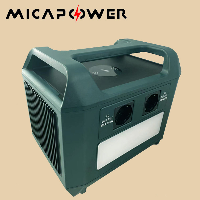 Wireless Charging 600W Portable Power Station with Solar Panel for Emergency Energy Storage