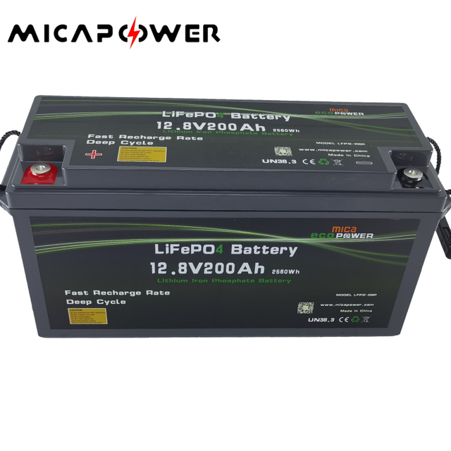 12V 12.8V 50ah 100ah 200ah 2560wh LiFePO4 Deep Cycle Lithium Ion Battery for RV/Marine