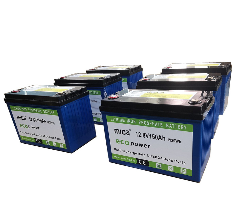 Deep Cycle BMS LiFePO4 Solar Battery 12V 12.8V 150ah LiFePO4 Lithium Battery for Boat/Marine/ Solar Systems 12V