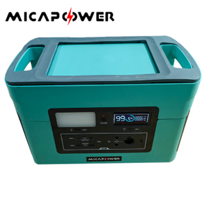 1000W Portable Power Solar Generator Station for Outdoor Emergency Backup with AC/DC Inverter