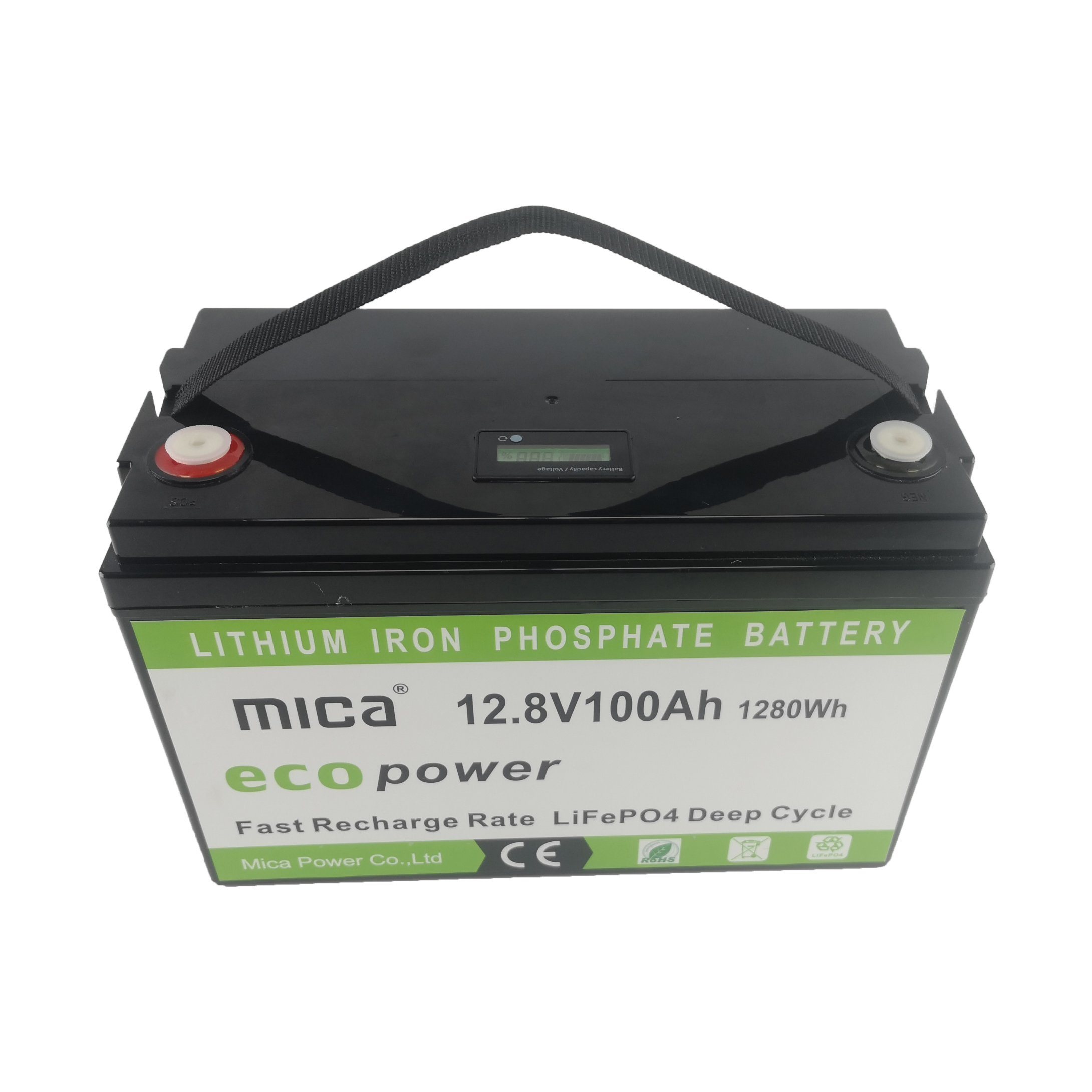 Mica 12.8V100ah LiFePO4 Lead Acid Relacement Battery Solar Energy Storage Pack Lithiu Lon Battery Module
