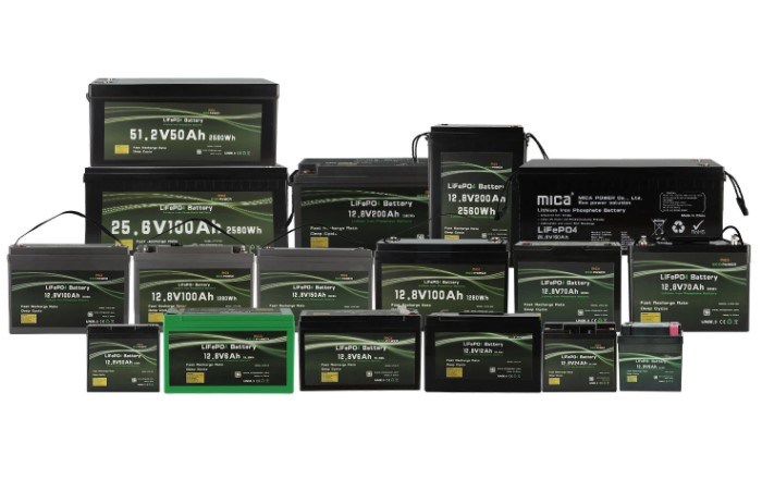 Mica Customize 12V 100ah Deep Cycle Rechargeable Battery 2000-5000 Life Cycles LiFePO4 Lithium Battery