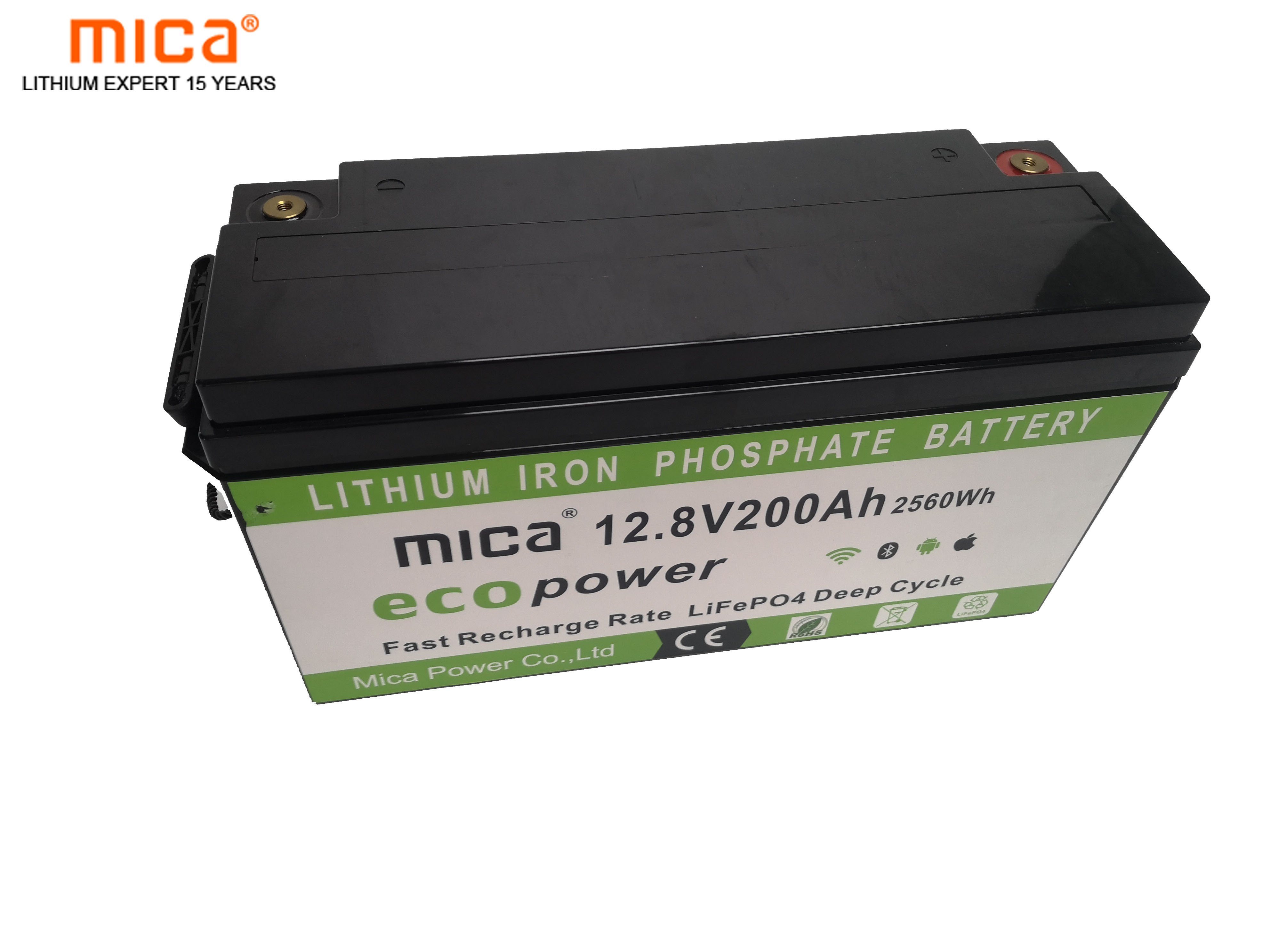 Factory Price LiFePO4 Battery 12/12.8V 200ah Lithium Iron Phosphate Battery Pack with Battery Management System for Solar Power System