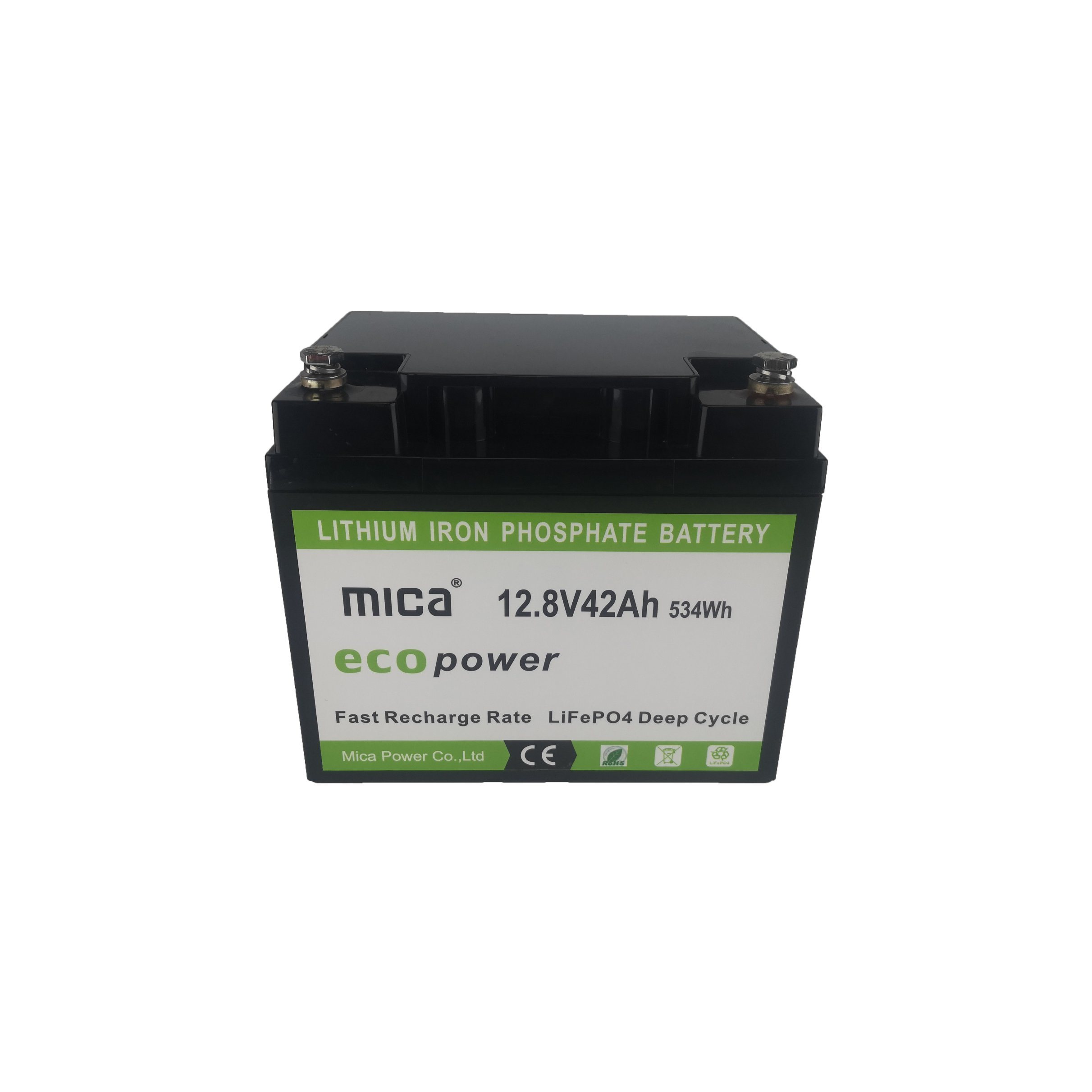 12.8V Deep Cycle Sunlight UPS Battery 12V 42ah Rechargeable Lithium Iron Phosphate Battery Pack