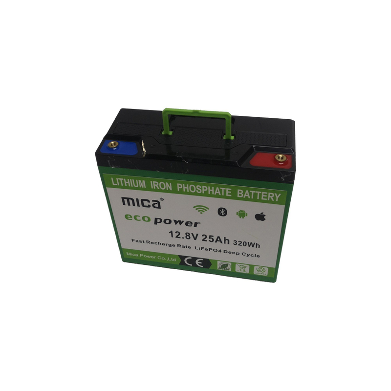12V Rechargeable Flat Battery 25ah Li-ion Deep Cycle Battery for Solar LED Lighting