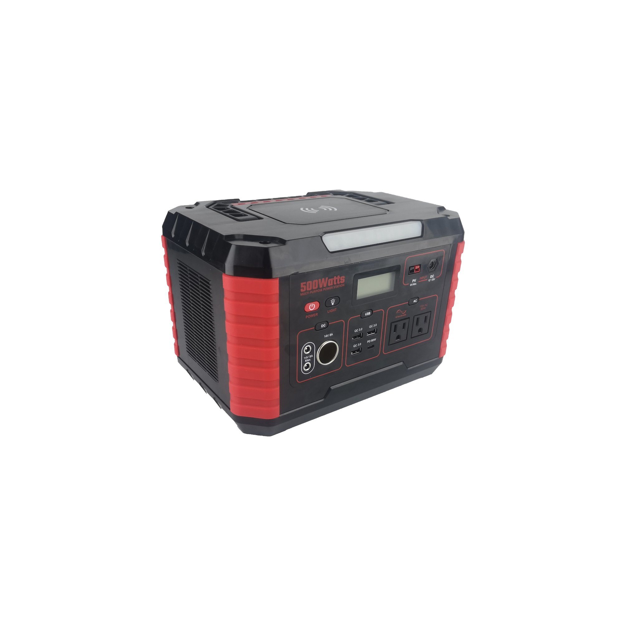 IEC62133/Un38.3 Approved 500W Portable AC/DC Output for Camping Home and Outdoor Power Station with 5 Years Warranty