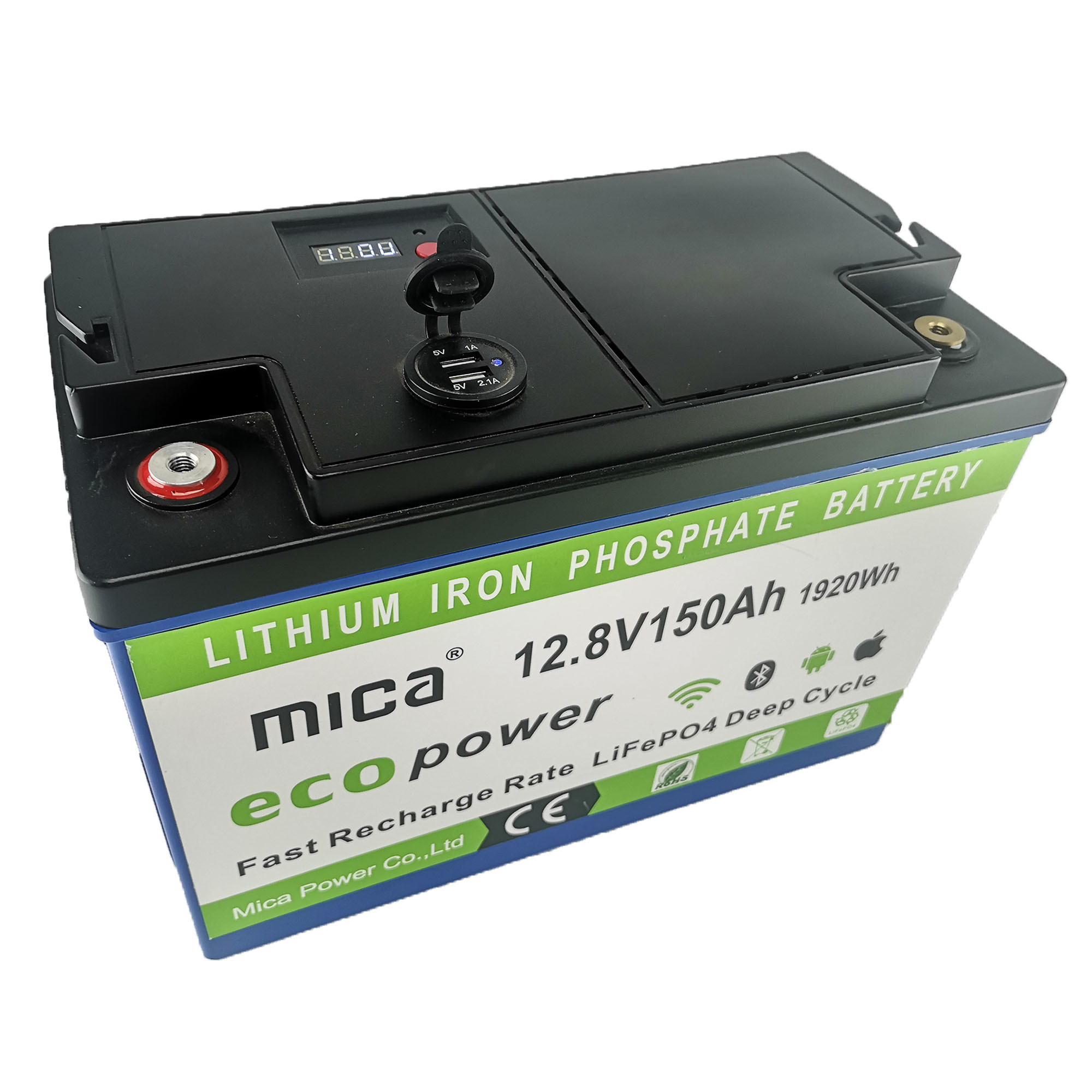 Factory Directly Supply 12V 150ah LiFePO4 Battery Rechargeable Lithium Battery Deep Cycle for Solar Energy System Solar Street Light RV PV System