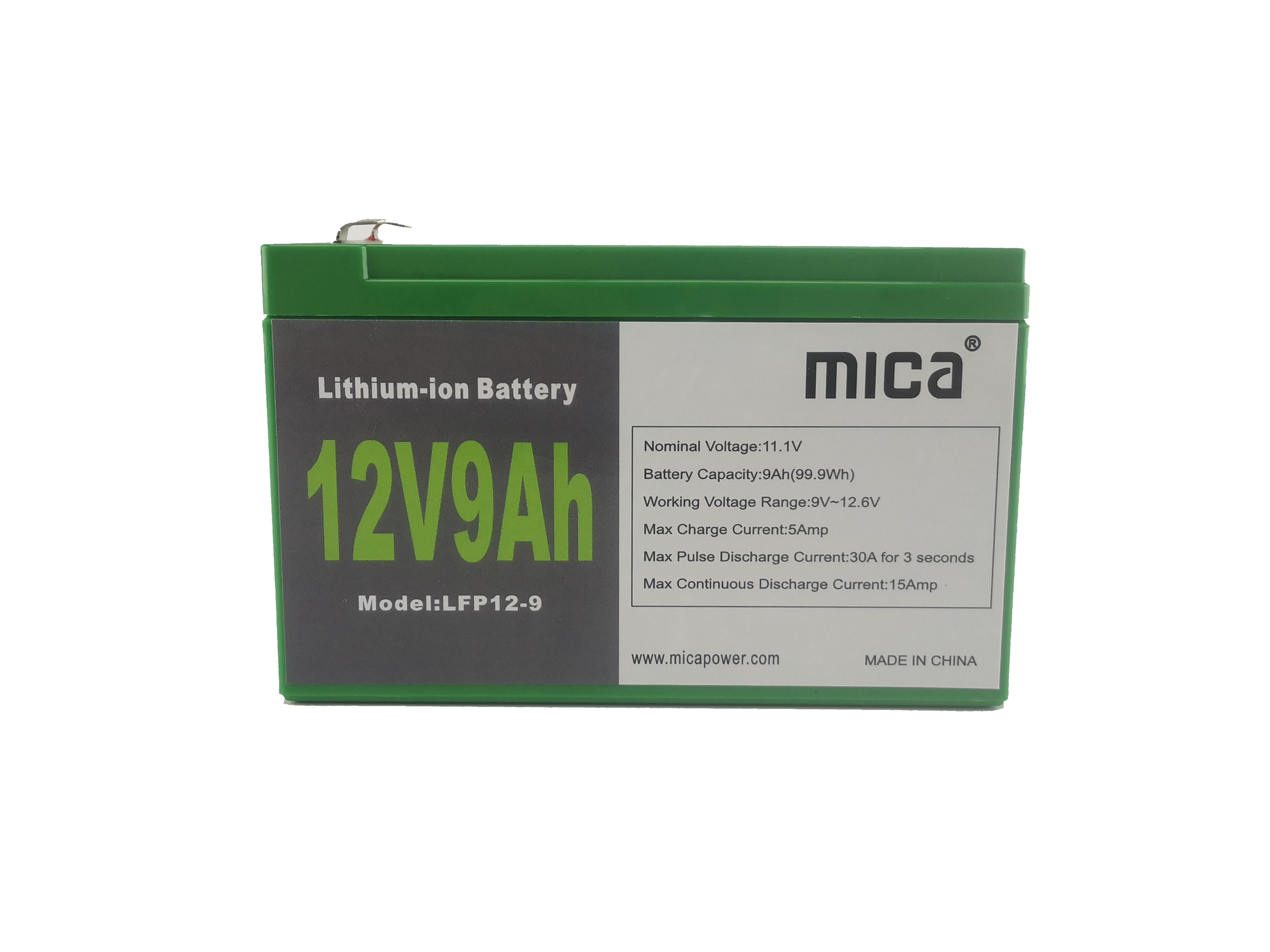 12V9ah Top Quality OEM/ODM Production LiFePO4 Lithium Ion Battery Pack for Car and Solar Power