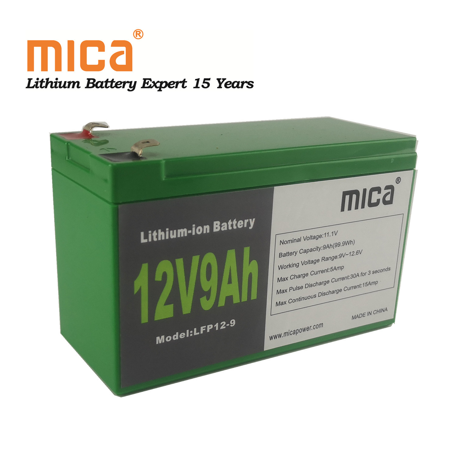 LiFePO4 BMS Battery 12V 7ah 9ah to Replace VRLA AGM SLA Battery 18650 Lithium Iron Battery for Electric Toys
