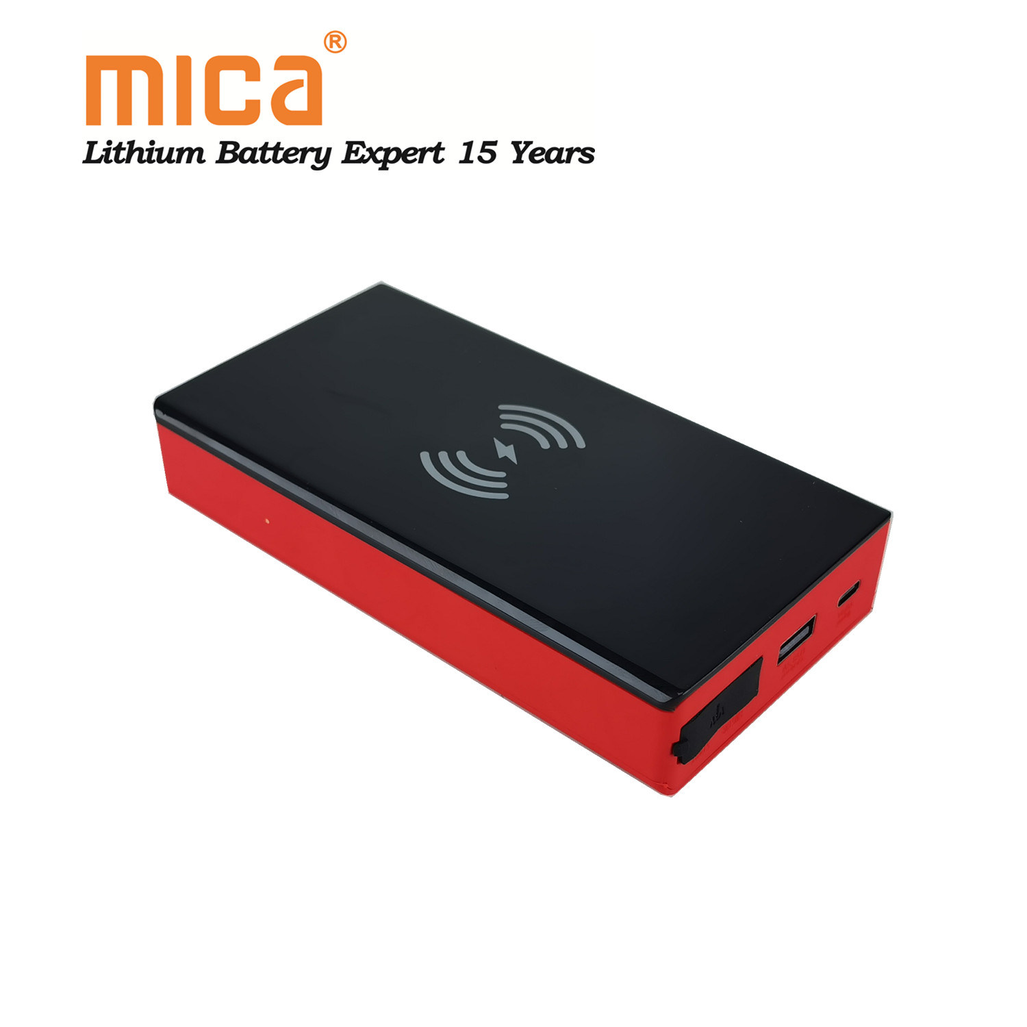 Mica 20000mAh 500A Portable Multi-Function Power Bank 12V Car Jump Starter with Wireless Charging USB
