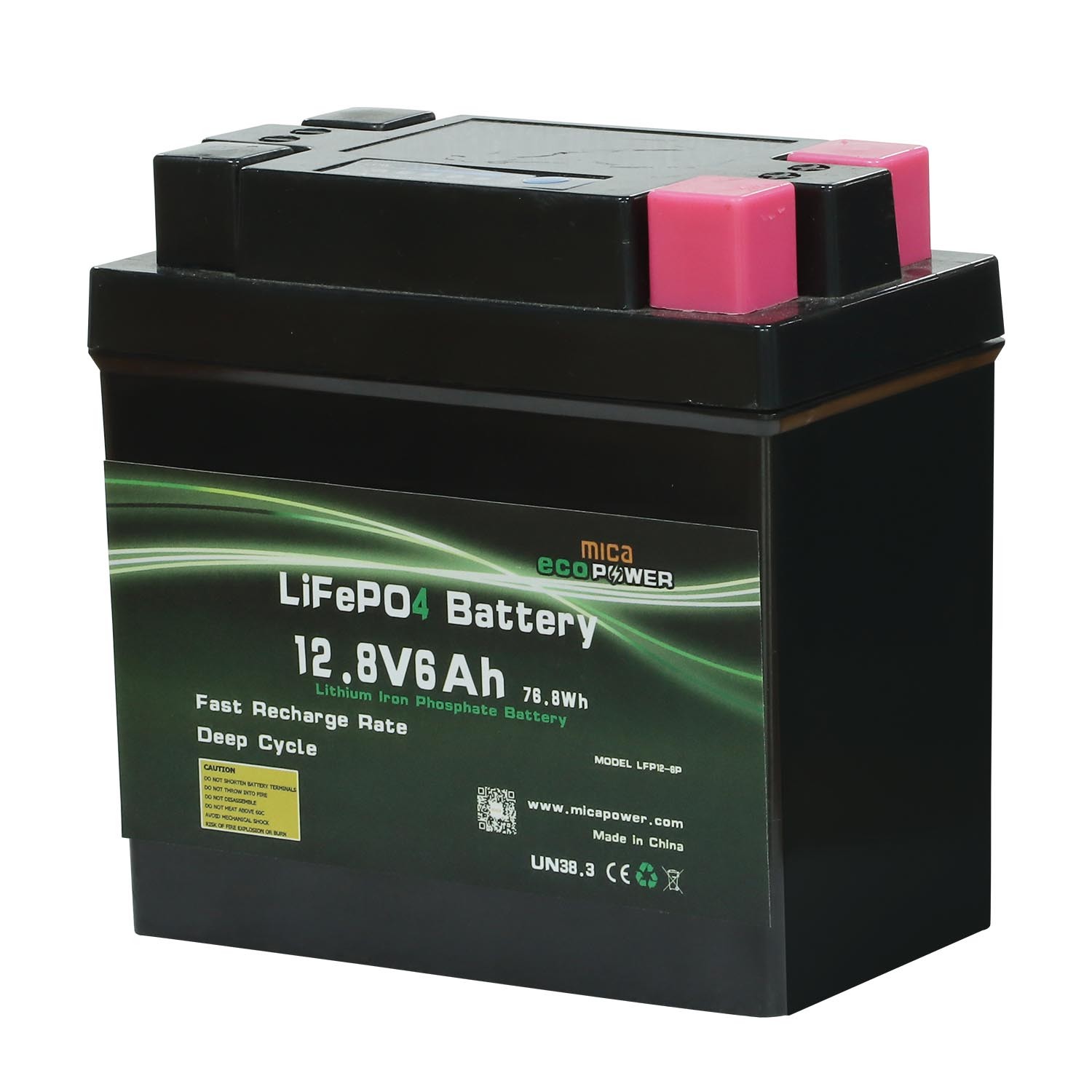 ISO9001 Factory Price 12V 6ah Sprayers LiFePO4 Battery 12.8V Lithium Iron Phosphate Batteries 6ah for UPS Solar Alarm System