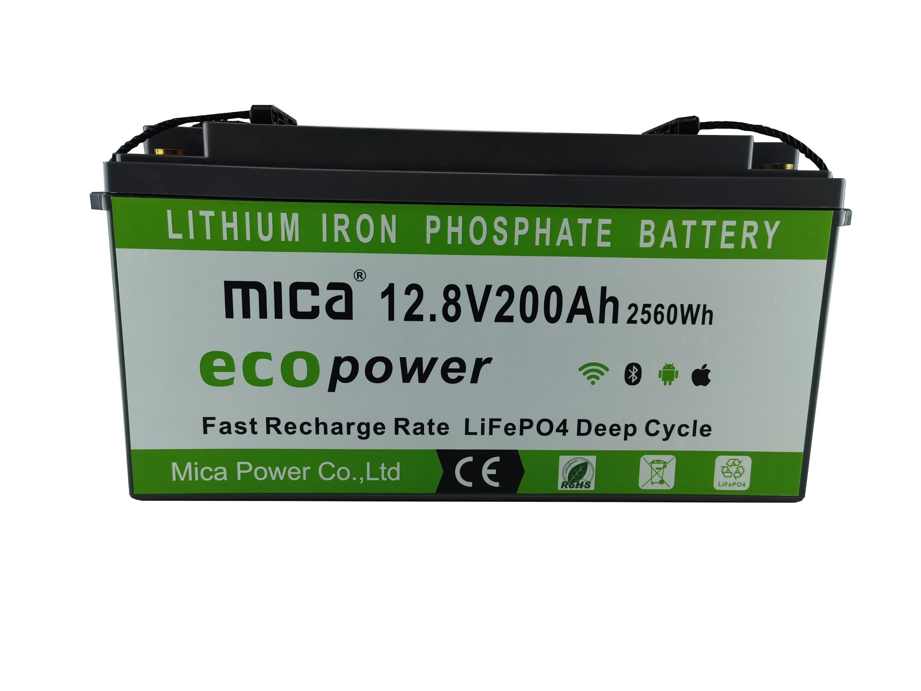 Mica High Quality 12V 100ah/200ah 271ah 280ah LiFePO4 Lithium Ion Battery for RV PV Backup Golf Cart Marine Boat Caravan