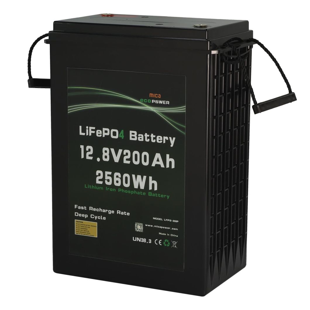 Manufacturer Supply Deep Cycle 12V 200ah LiFePO4 Battery Lithium Ferrous Lithium Phosphate Battery for Camper Van RV Battery Solar Energy System RV