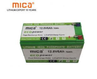 12.8V/12V 6ah Lithium Ion Battery LiFePO4 Battery Pack with BMS High Quality Long Cycle for Solar Lighting RV Tws with RoHS CE CB