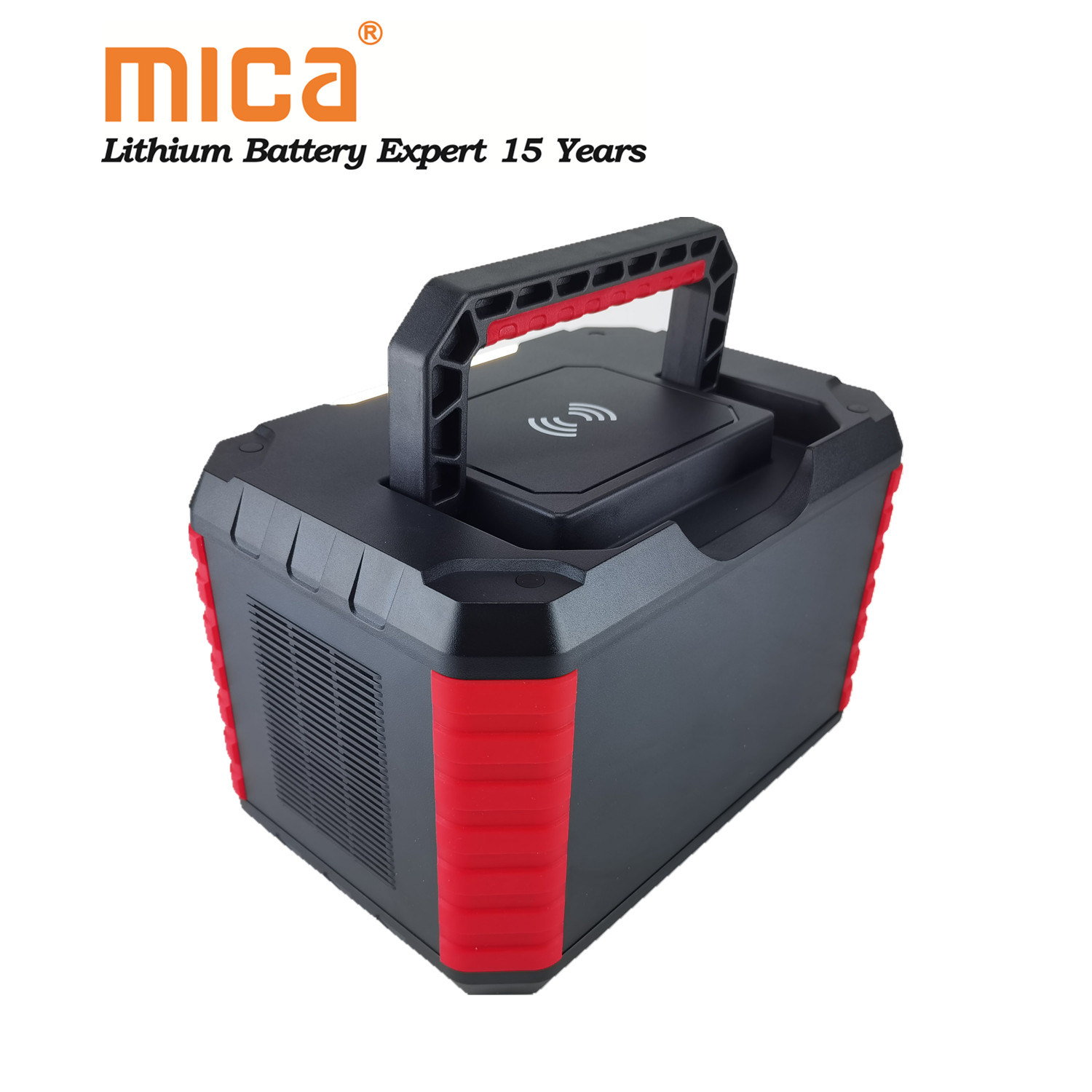 LED LCD Display 500W 110V UPS Portable Power Station with Qi Wireless Charge