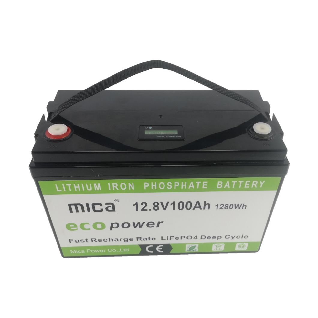 Factory OEM 12.8V 100ah 1280wh 11kg Lithium Phosphate Battery for Solar Energy / Truck / Trailer with CE /Un38.3/ IEC 62133 /MSDS Batterie De Camion
