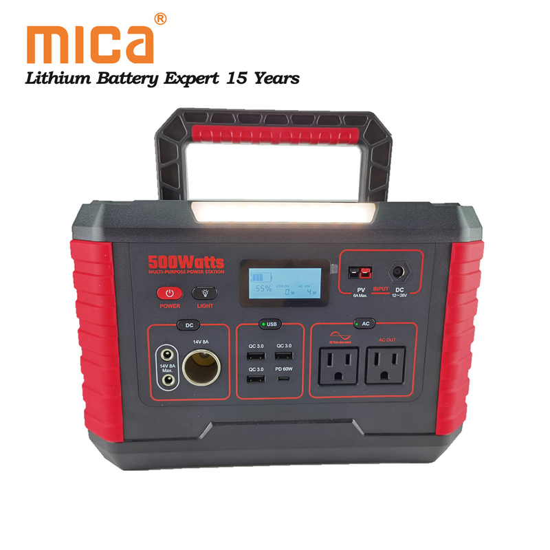 UPS 110V AC / DC 500W Portable Power Station Solar Power Pack Generator Station
